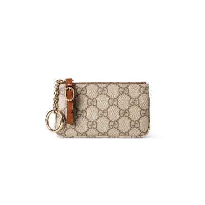 GUCCI GG EMBLEM KEY POUCH 819113 (12*7.5cm)
